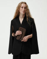 Croc-Efect Suede Mini Gondola Bag