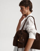 Full Charm Bowling Bag Large Chocolate with Amber