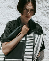 Canvas & Raffia Shopper