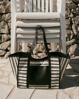 Canvas & Raffia Shopper