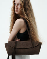 Elongé Gondola Suede Bag with Tassels