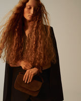 Croc-Efect Suede Mini Gondola Bag