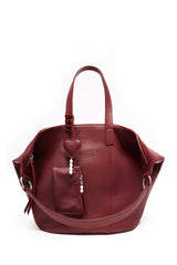 Heart Charm Burgundy