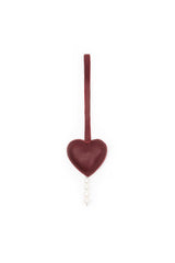 Heart Charm Burgundy