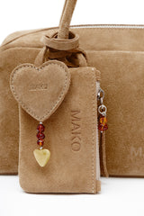 Purse Charm Sandstone with Amber