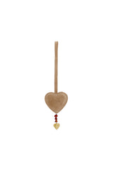 Heart Charm Sand with Amber