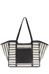 Canvas & Raffia Shopper