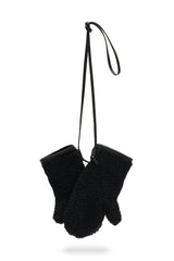 Teddy Gloves Black