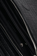 Croc-Effect Tote Gondola Bag