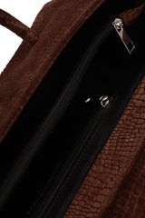 Elongé Gondola Suede Bag with Tassels