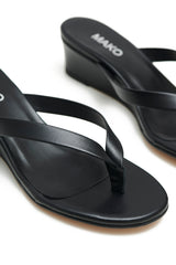 Leather Wedge Sandals