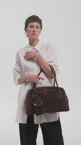 Full Charm Bowling Bag Large Chocolate with Amber