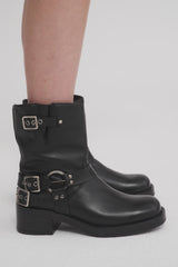Leather Biker Boots
