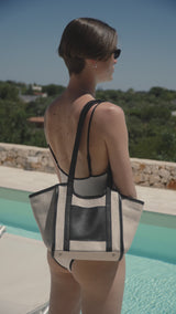 Mini Canvas Shopper Black